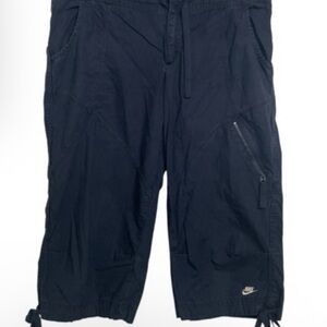 ❌SOLD‼️❌ Nike Women's Sport Cropped Capri Pants Drawstring Straight Black Medium